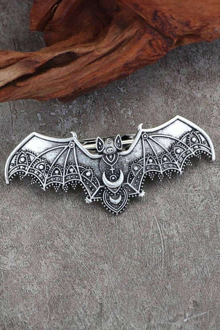 Mad Moonshine Hair Clip Moon Bat – Bild 2