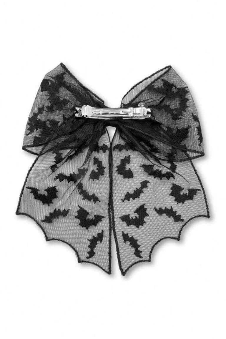 Romwe Haarspange Lace Bat – Bild 2