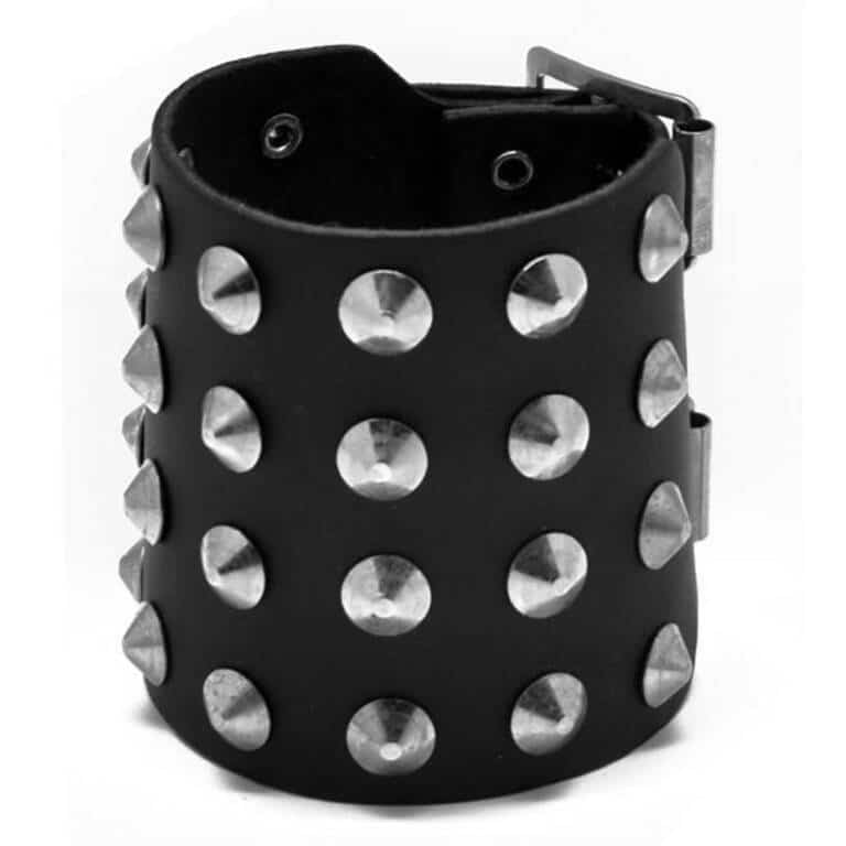 Moon Attic rivet bracelet Four Rows Small Cones