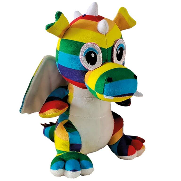Euro Souvenirs Plüschtier Rainbow Dragon