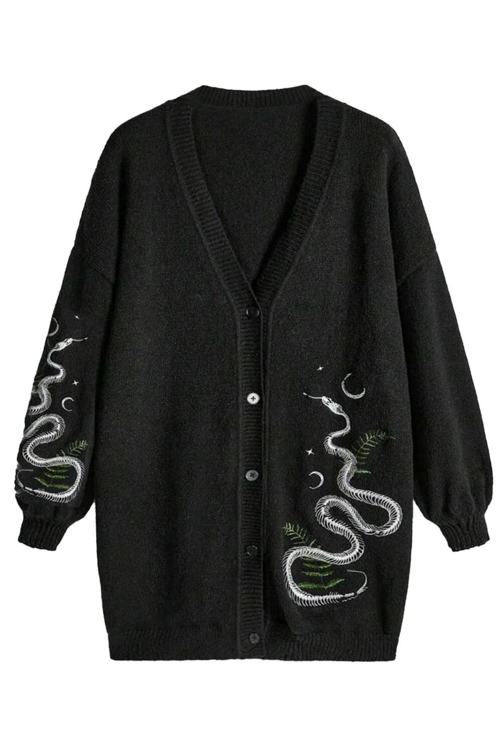 Romwe Pullover Night Snakes