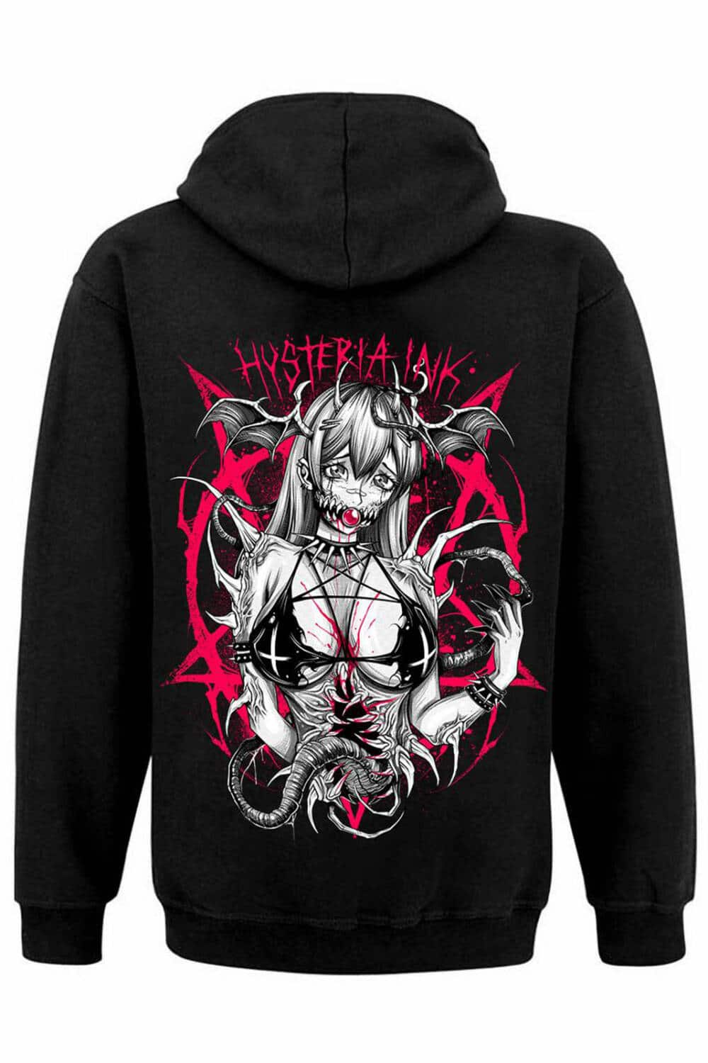 Hysteria Ink Zip-Hoody Manga Demon
