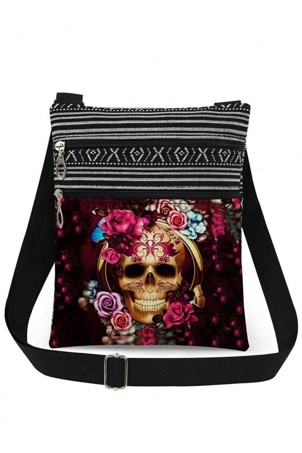 Mad Moonshine Umhängetasche Skull and Roses