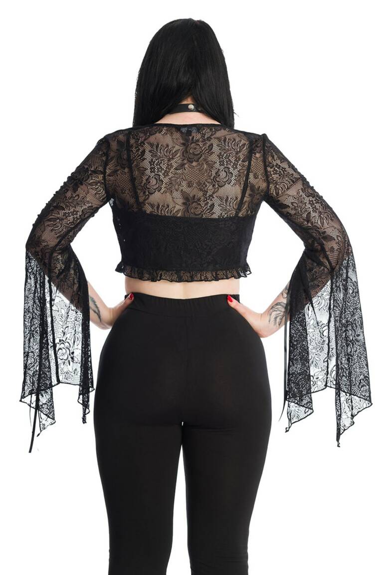 Banned Spitzen-Bolero Black Morticia – Bild 3