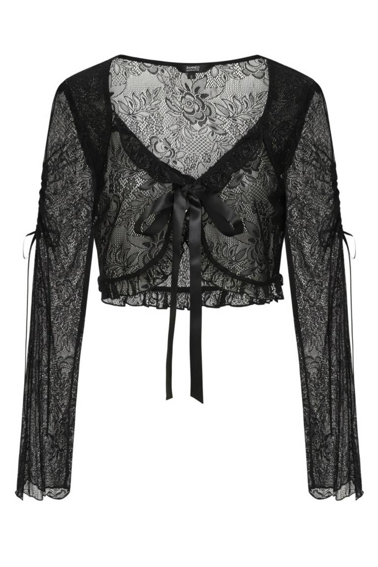 Banned Spitzen-Bolero Black Morticia – Bild 4