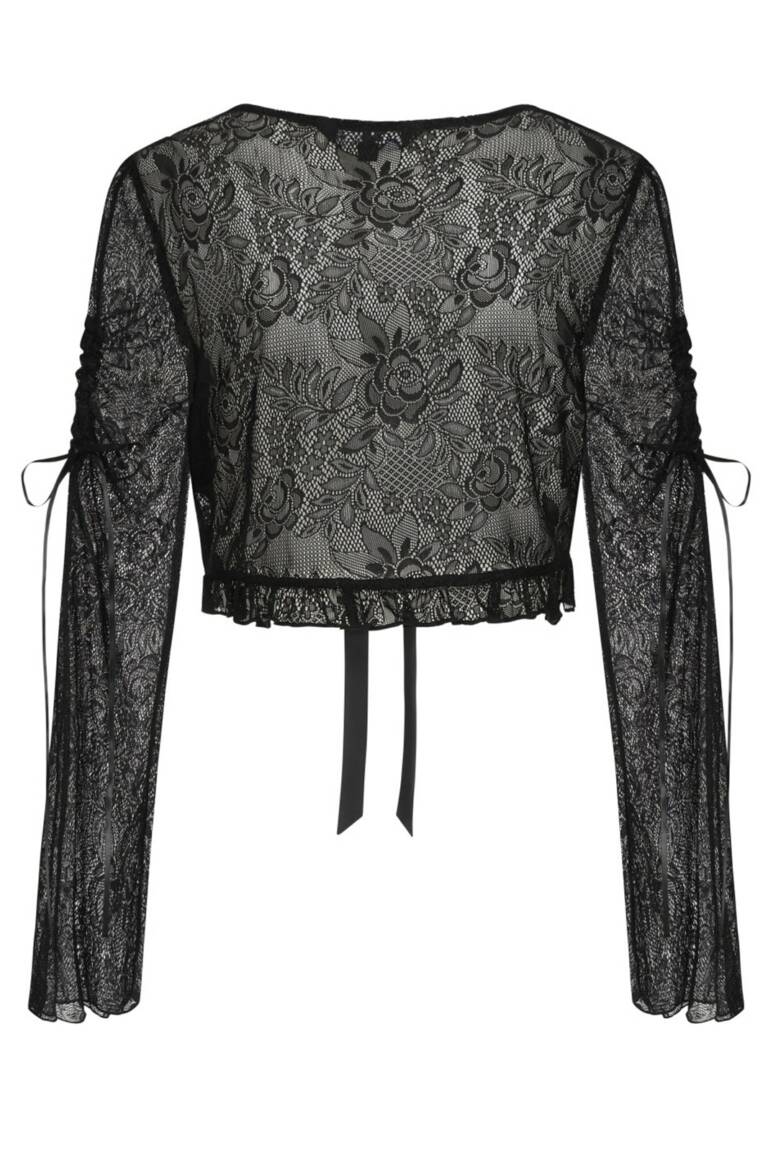 Banned Spitzen-Bolero Black Morticia – Bild 5