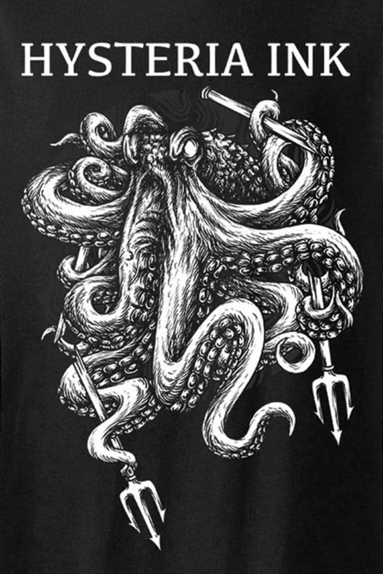 Hysteria Ink T-Shirt Kraken – Bild 2