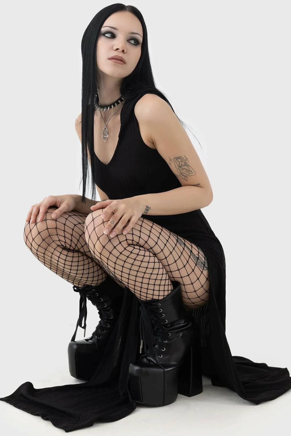 Killstar Kleid Hexin Hooded – Bild 2