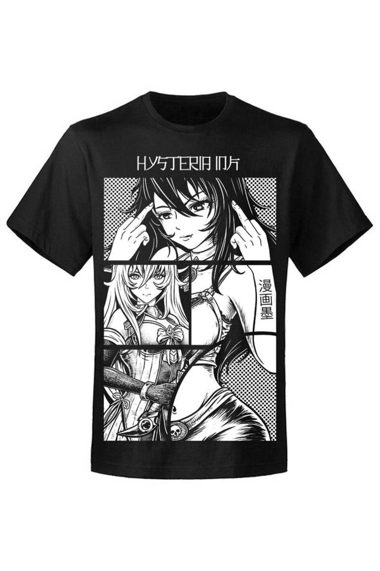 Hysteria Ink T-Shirt  Manga Collage Fuck
