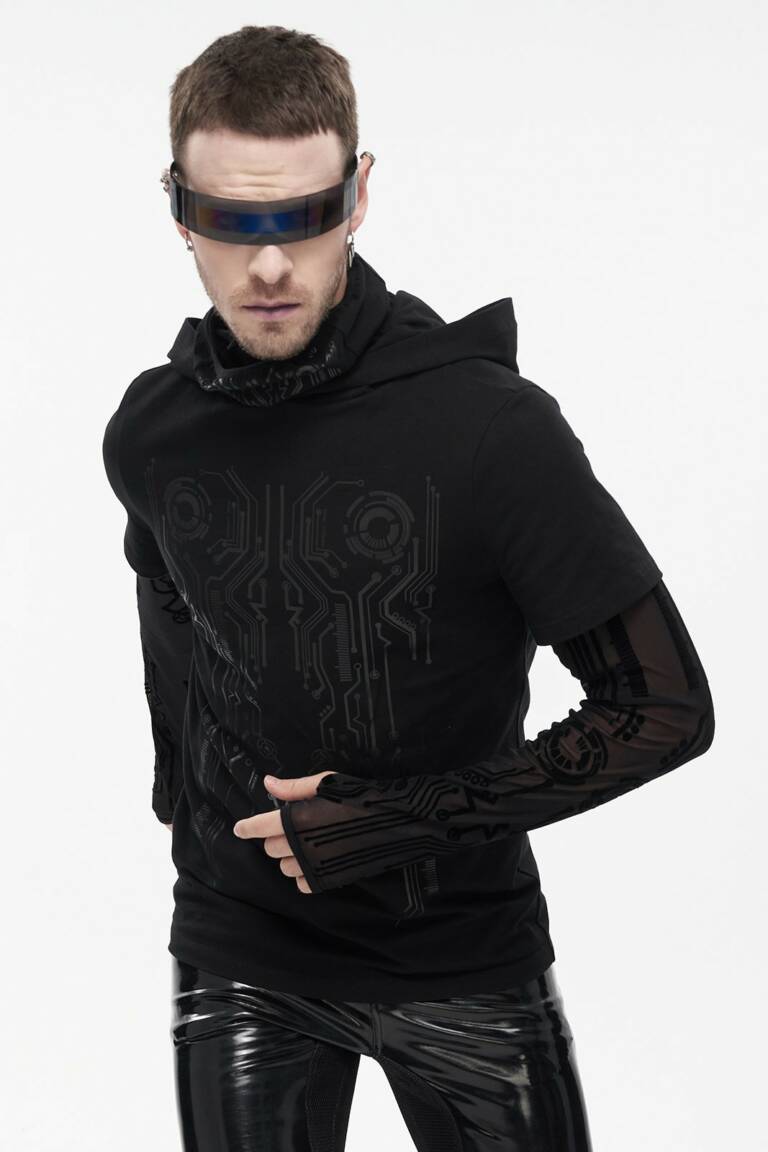 Devil Fashion Shirt Cyberpunk – Bild 3