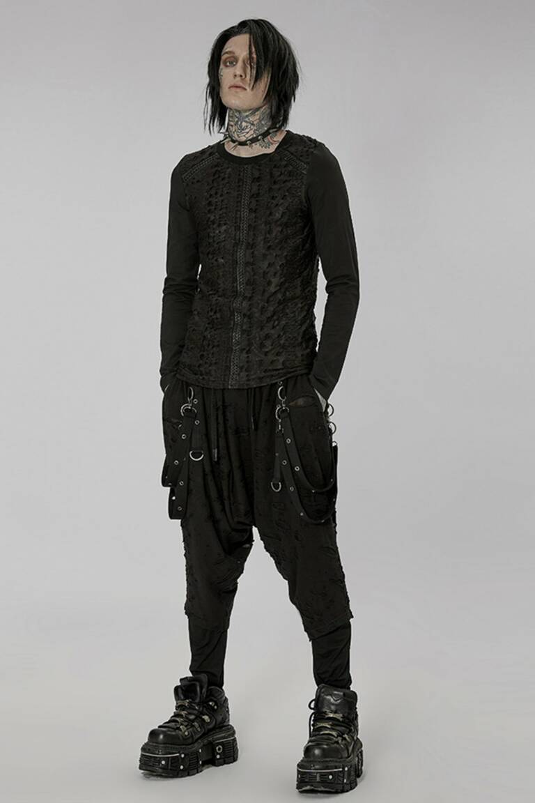 Punk Rave Langarmshirt Nomads Tribe – Bild 4