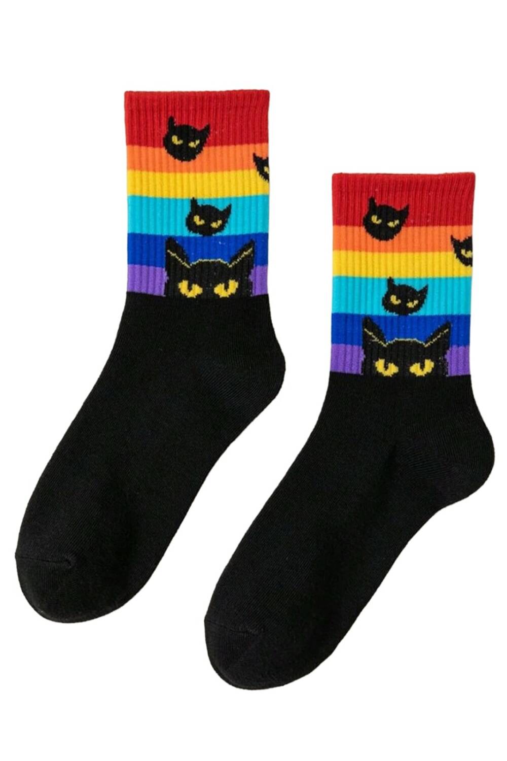 Mad Moonshine Socken Rainbow Cats