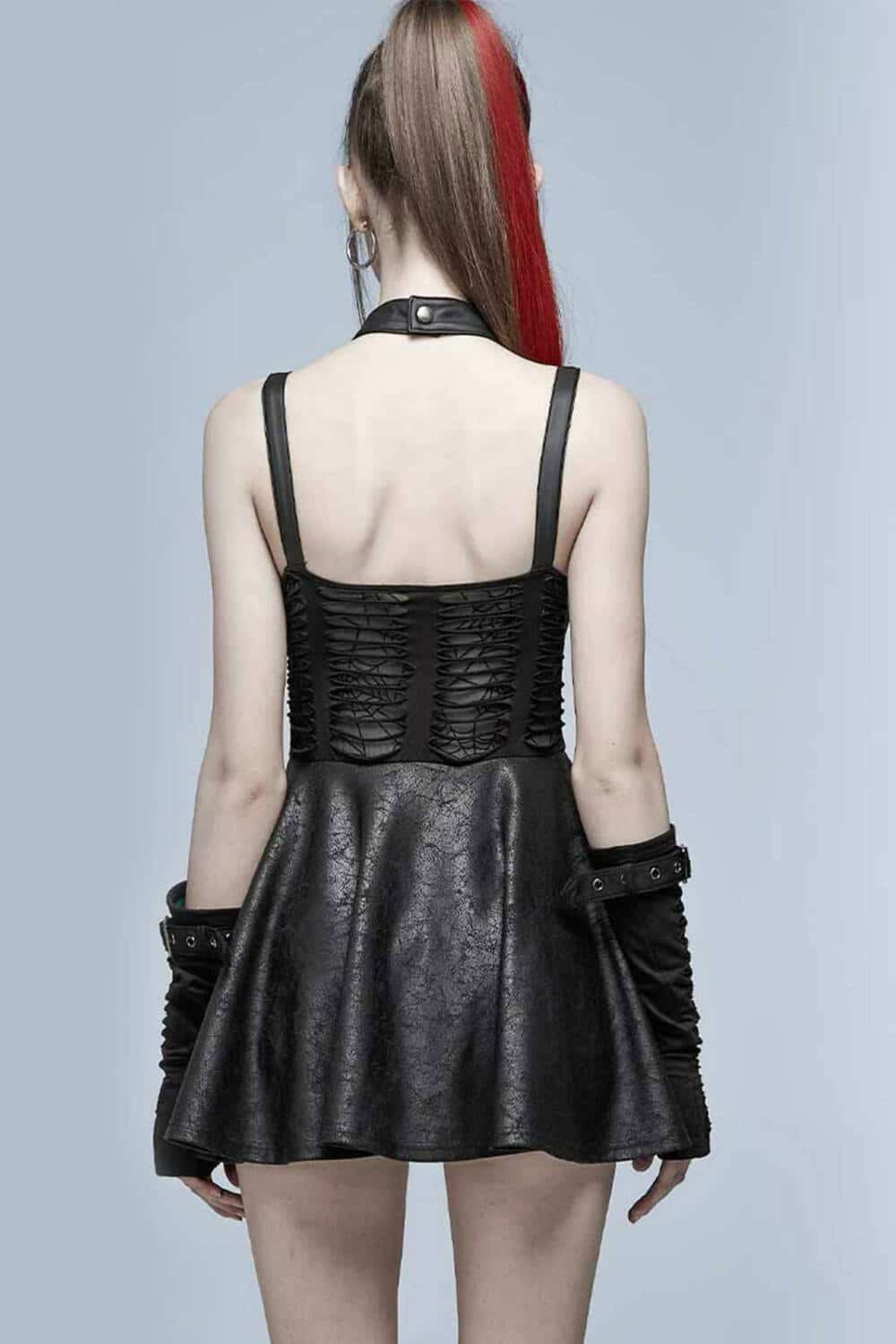 Punk Rave Kleid Black Widow – Bild 2