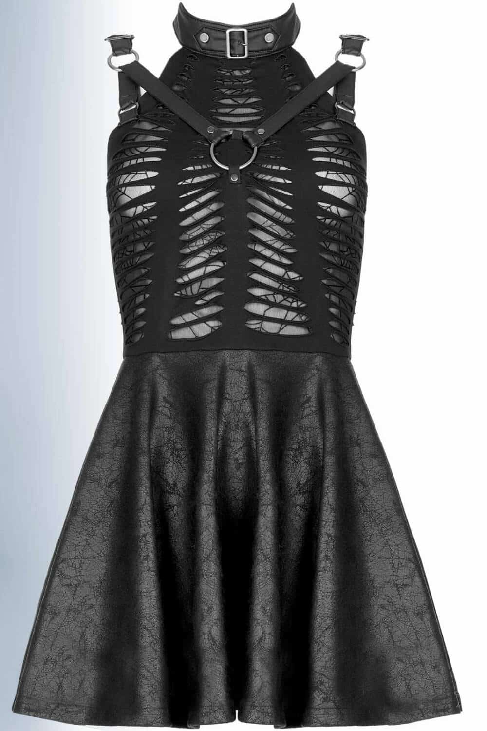 Punk Rave Kleid Black Widow – Bild 3