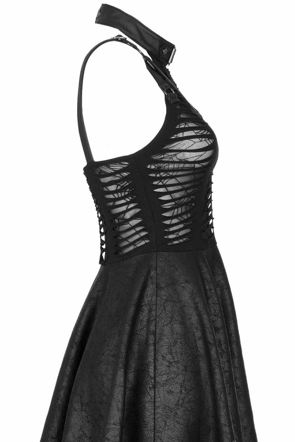 Punk Rave Kleid Black Widow – Bild 6