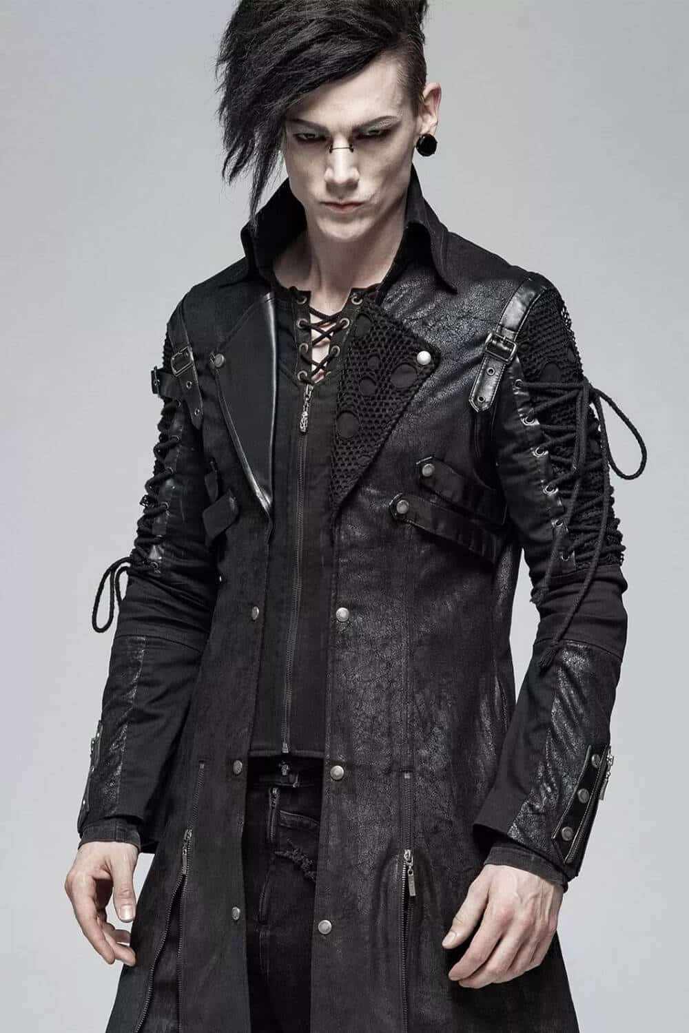 Punk Rave Jacke Poisonblack – Bild 3