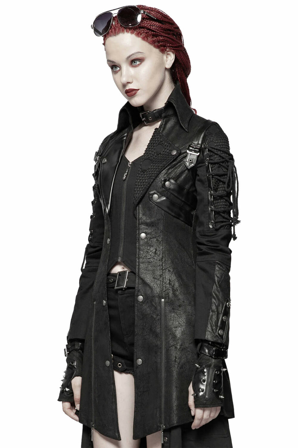 Punk Rave Damenjacke Poisonblack