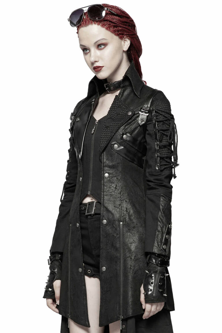 Punk Rave Damenjacke Poisonblack
