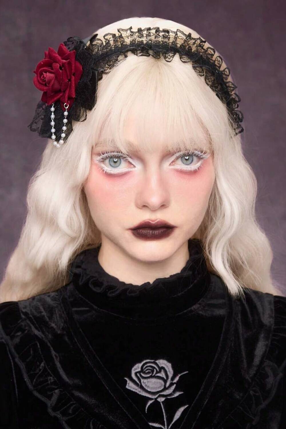 Romwe Haarreif Red Rose