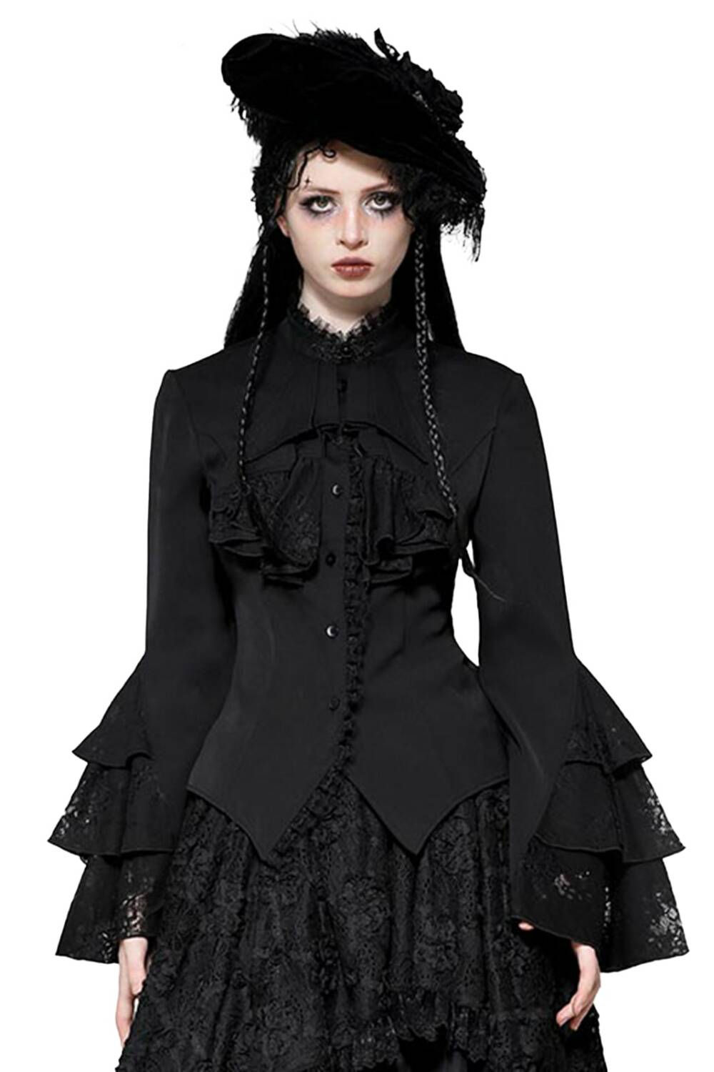 Dark in Love Bluse Ghosts Palace – Bild 2
