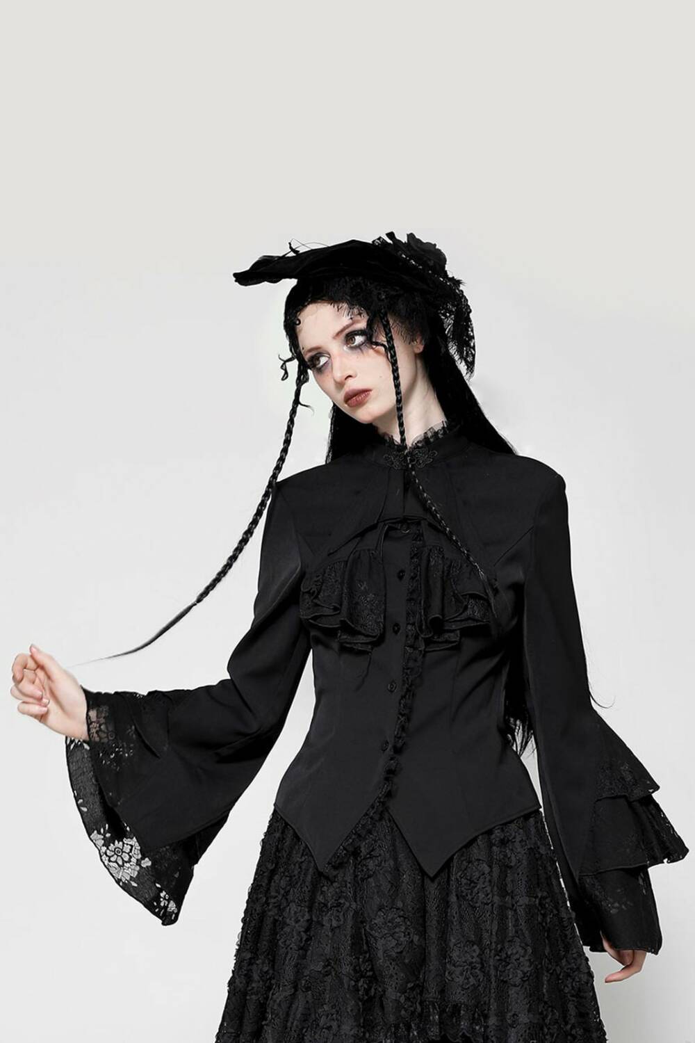 Dark in Love Bluse Ghosts Palace – Bild 5