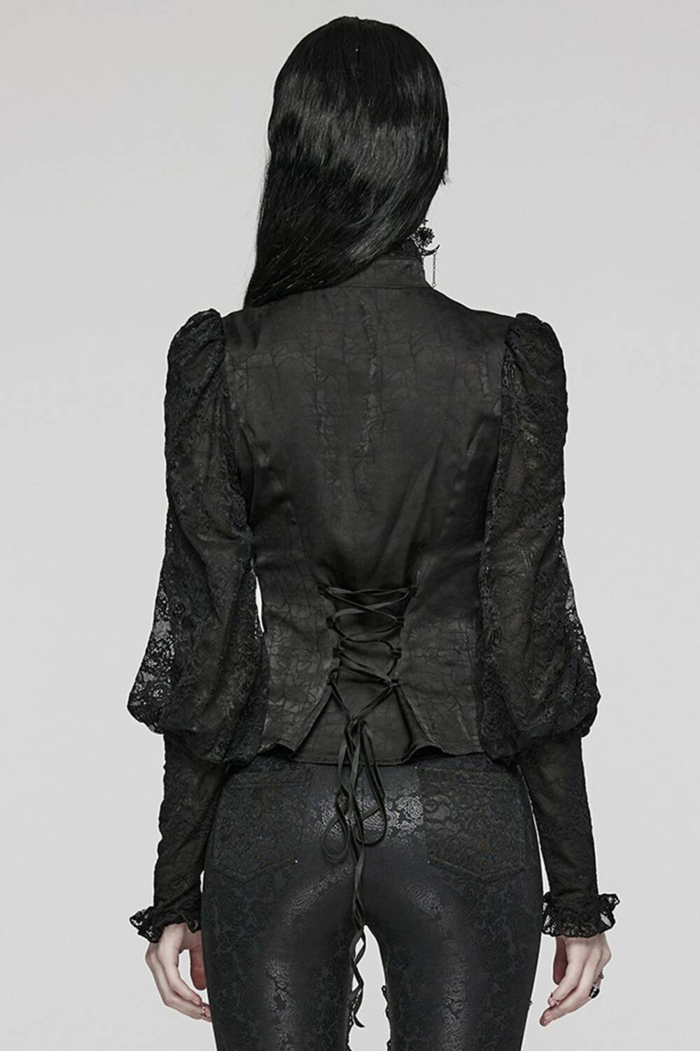 Punk Rave Bluse Boheme Noir – Bild 2