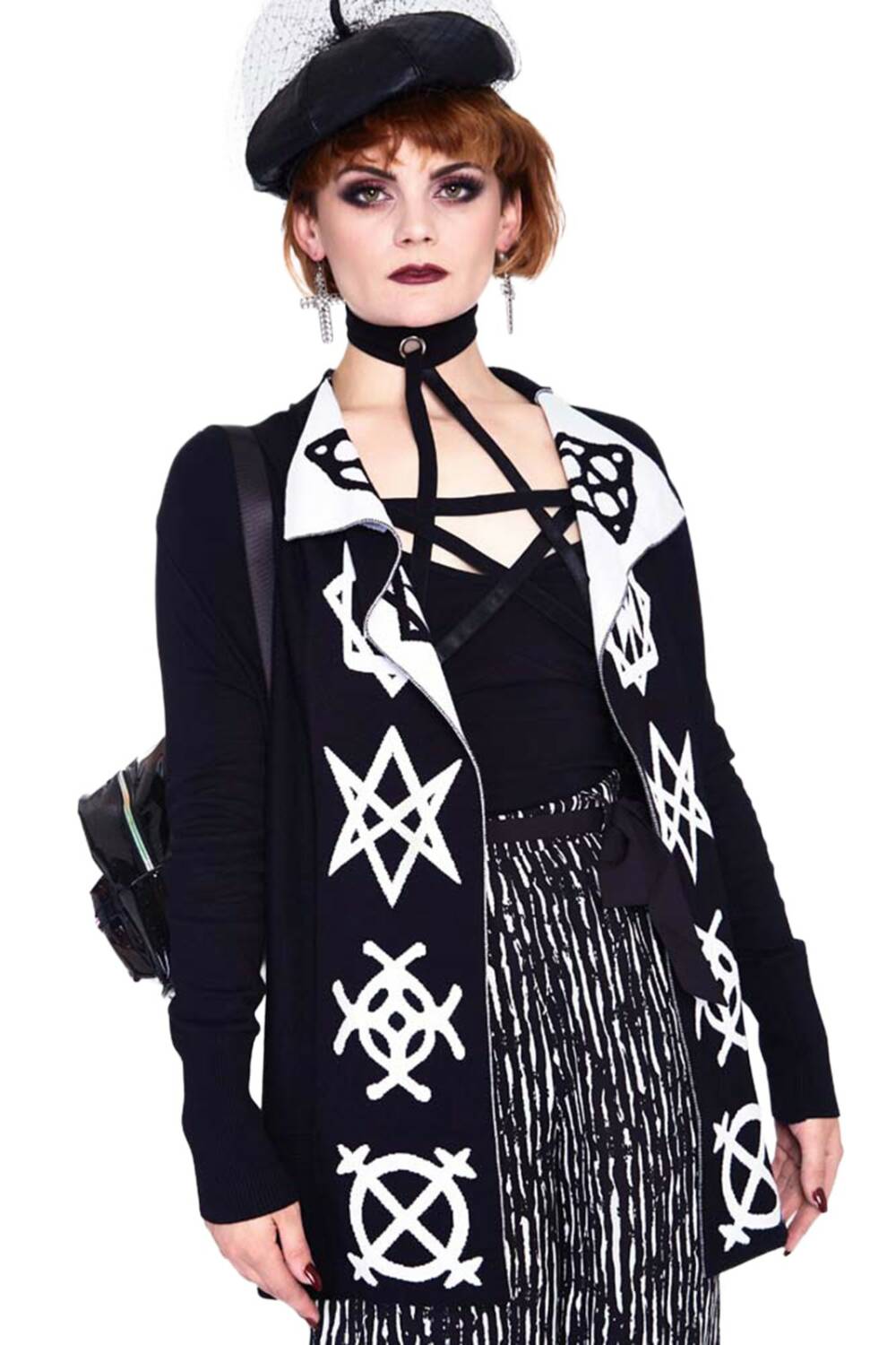 Jawbreaker Strickjacke Magic Symbols Reverse