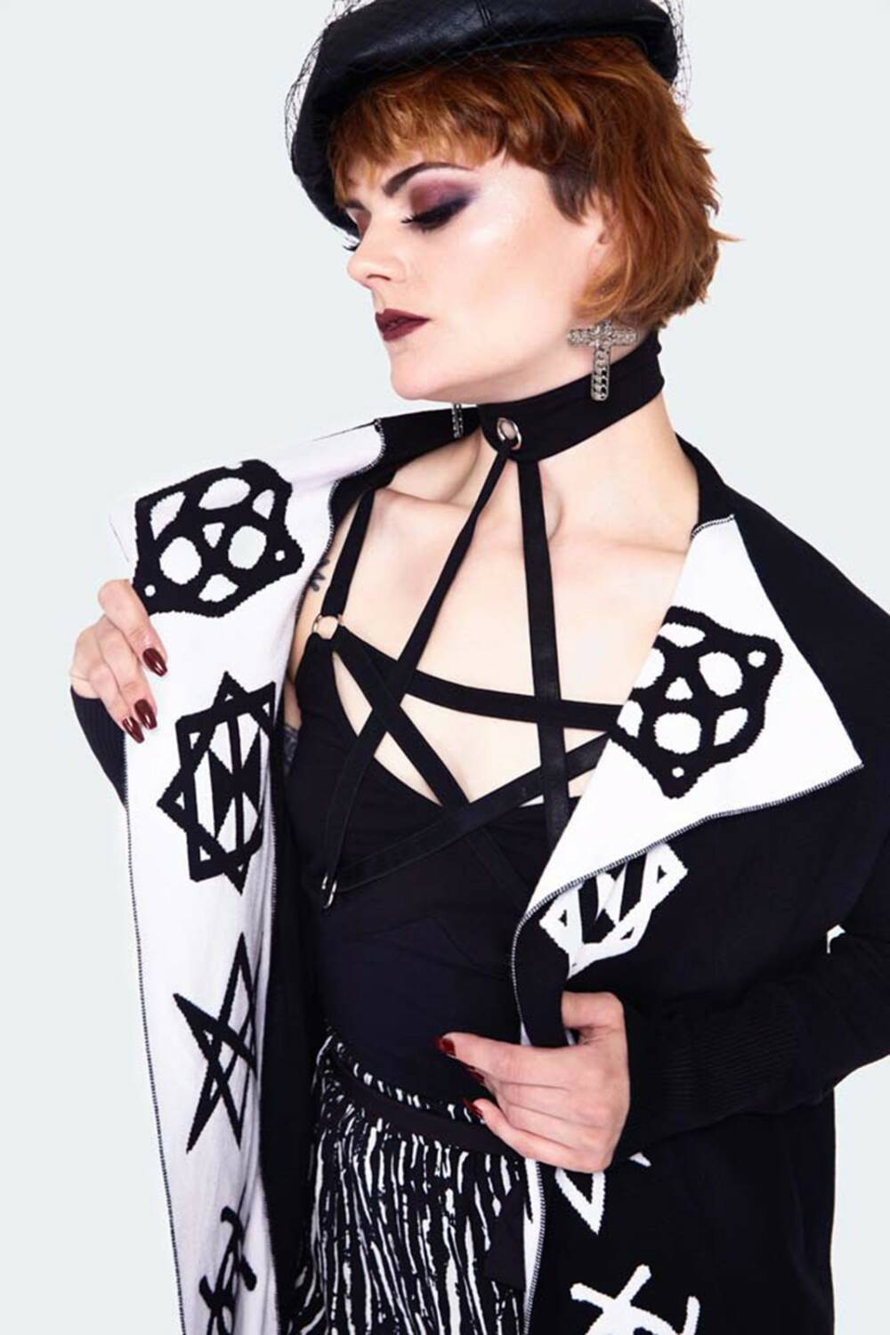 Jawbreaker Strickjacke Magic Symbols Reverse – Bild 2