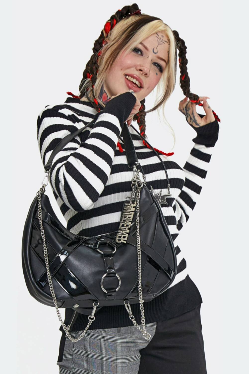 Jawbreaker Tasche Gothic Chain Hobo – Bild 2