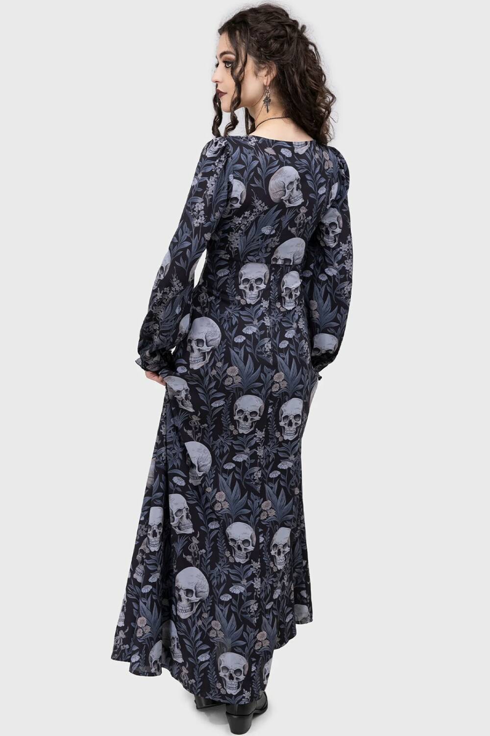 Killstar Kleid Deaths Head Maxi – Bild 4