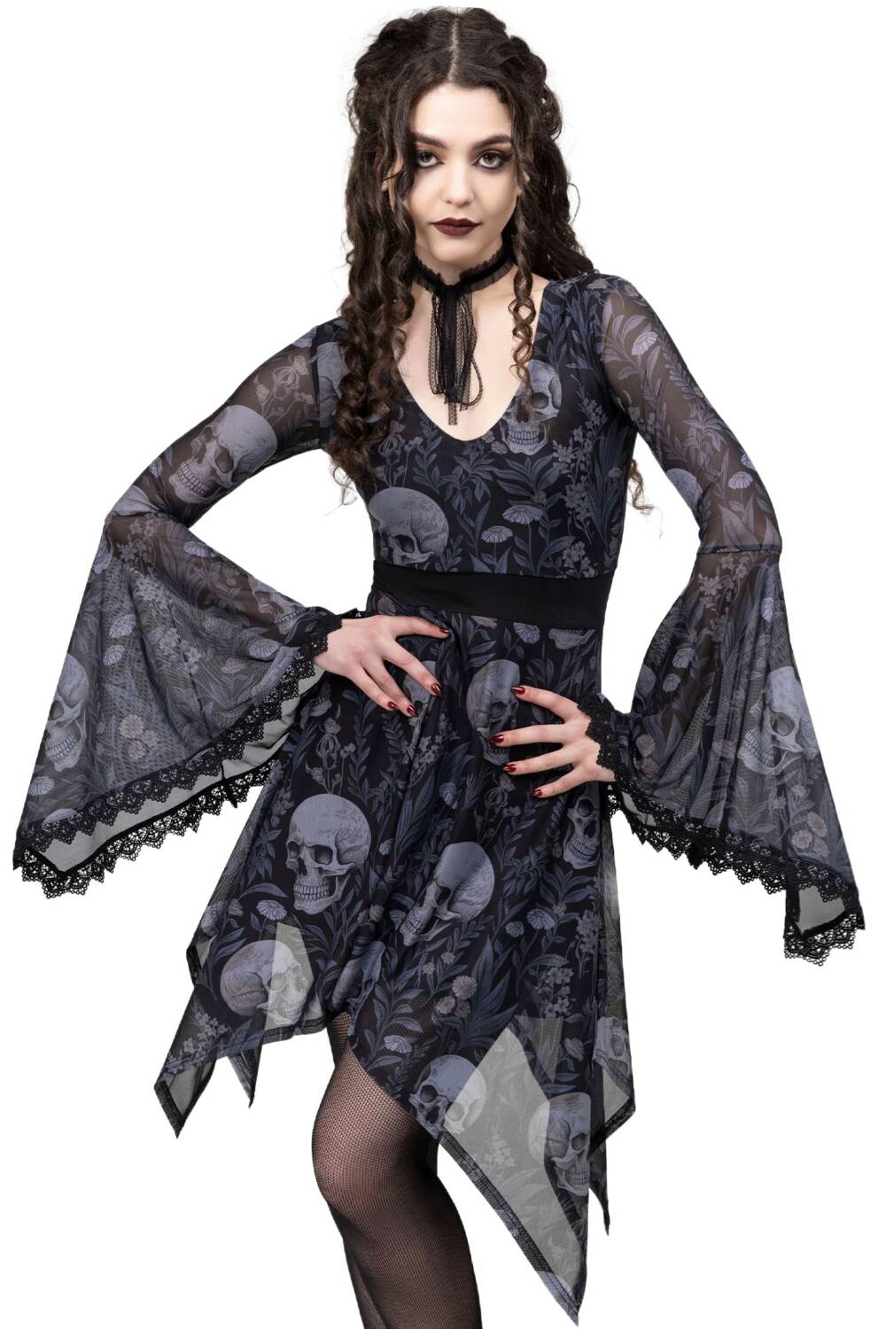 Killstar Kleid Deaths Head Skater