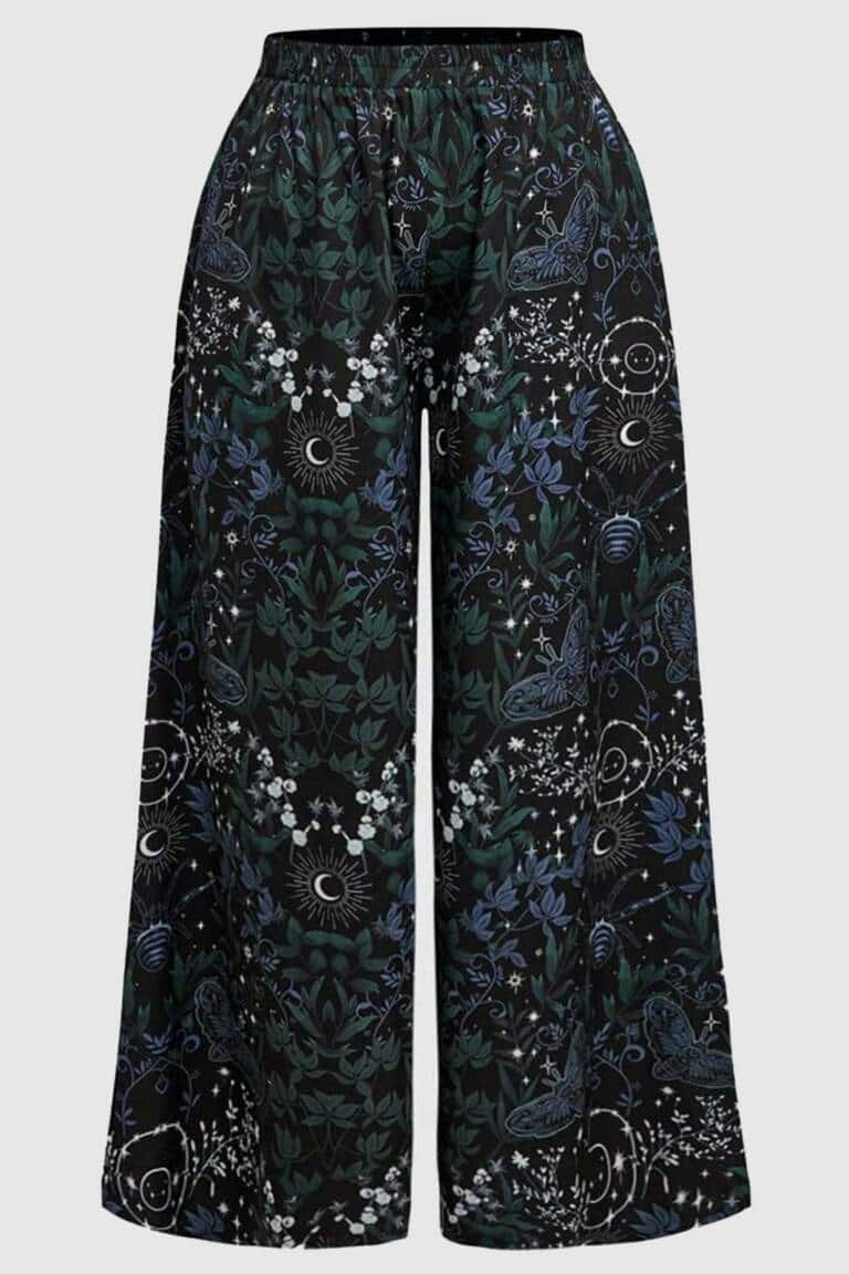 Romwe trousers Blue Springtime