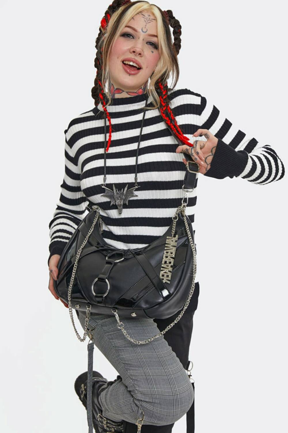Jawbreaker Tasche Gothic Chain Hobo – Bild 5