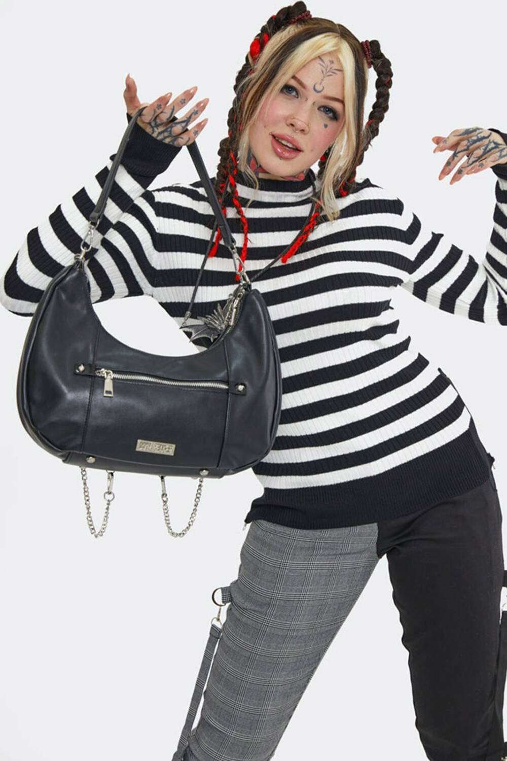 Jawbreaker Tasche Gothic Chain Hobo – Bild 6
