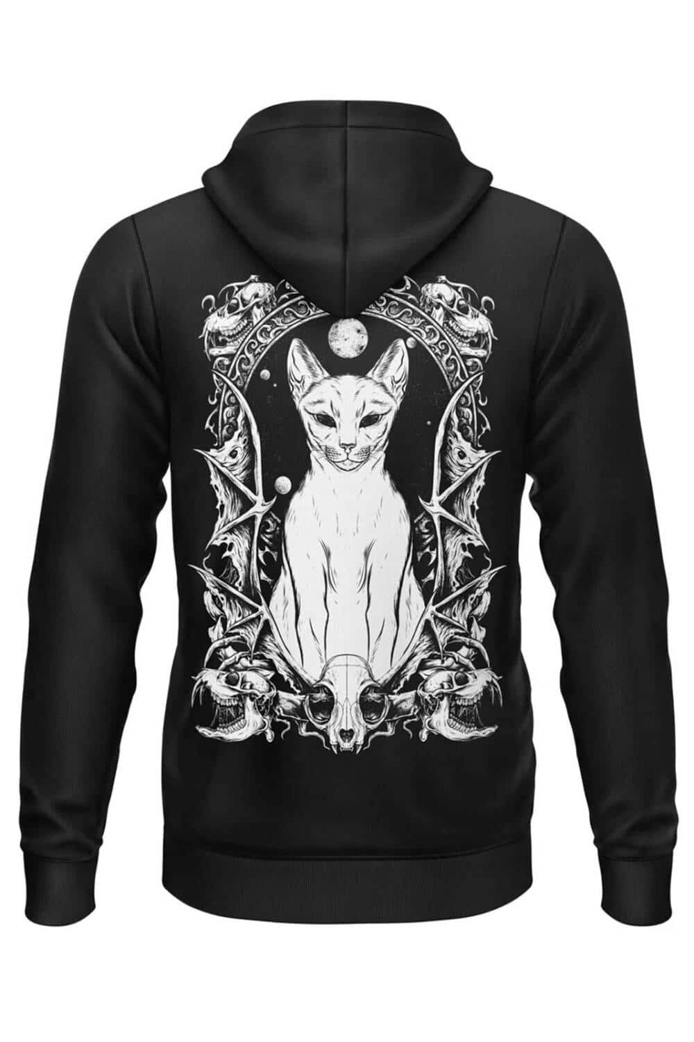 Easure Hoody Witchers Cat Backprint