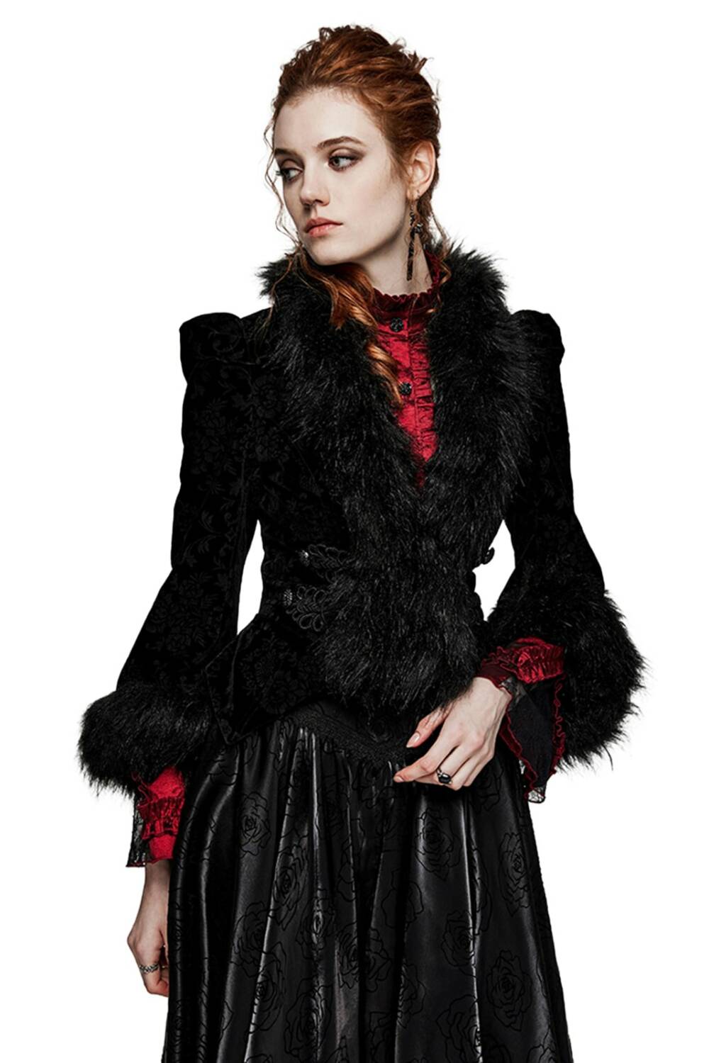 Punk Rave Jacke Gothic Gothic Palace Black – Bild 3