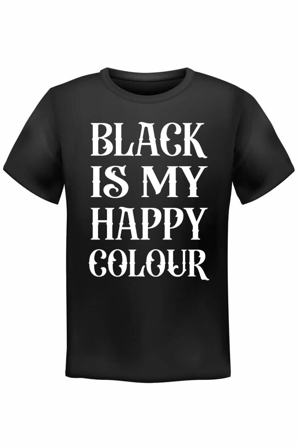 Wonderland 13 T-Shirt Black is my Happy Colour