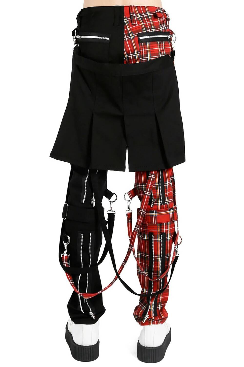 Black Soul Hose Split Leg Tartan – Bild 2