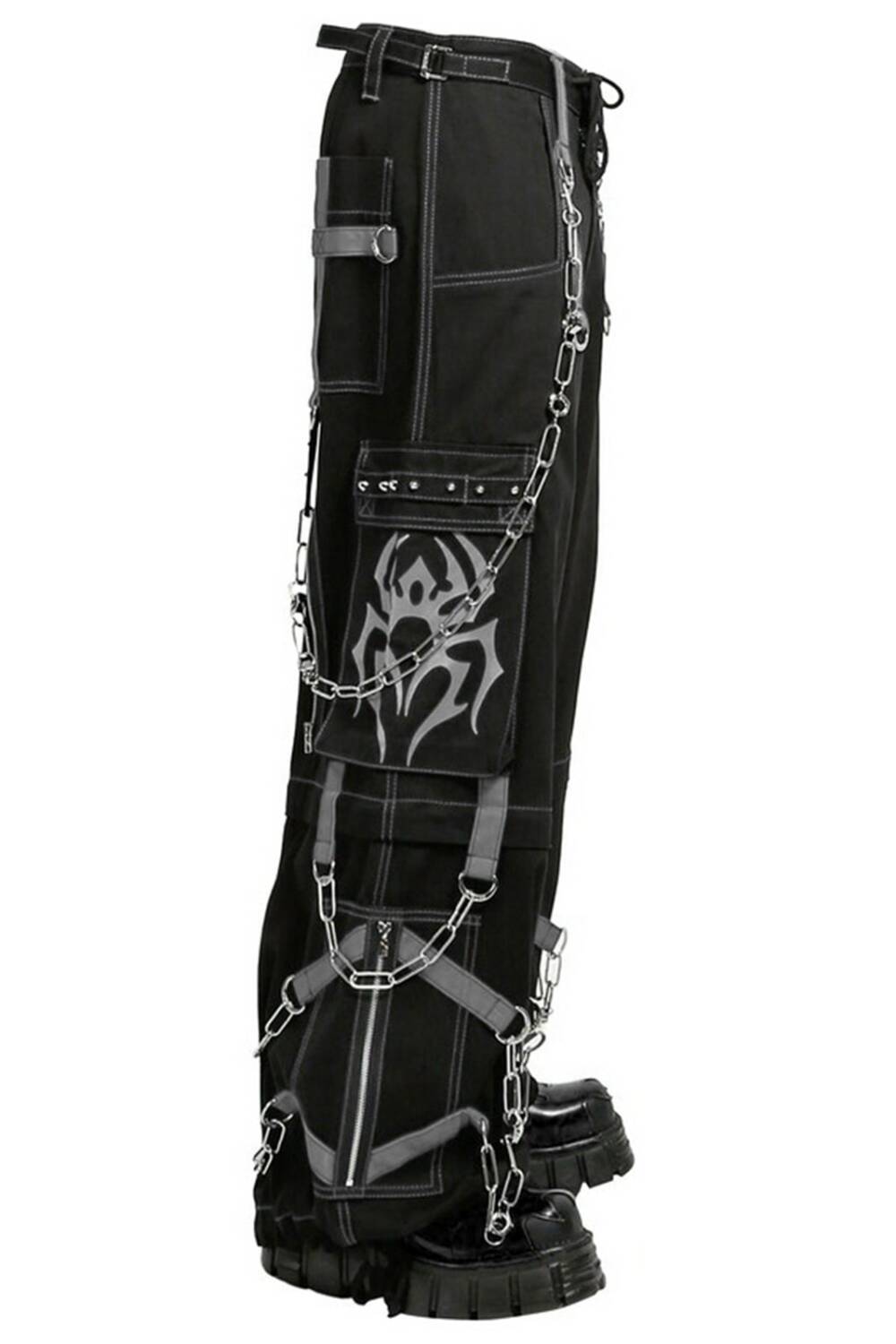 Black Soul Hose Gothic Spider – Bild 2