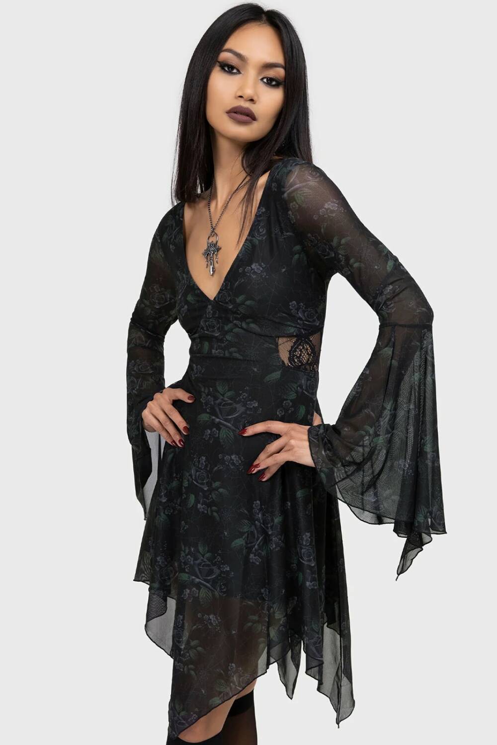 Killstar Kleid Nocturnal Grove – Bild 3