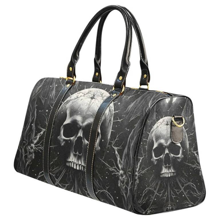 Barmetal Reisetasche Black Skull