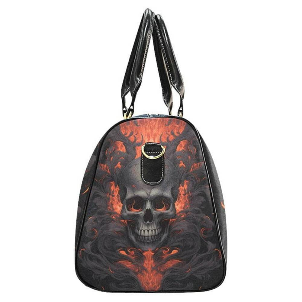 Barmetal Reisetasche Fire Skull – Bild 2