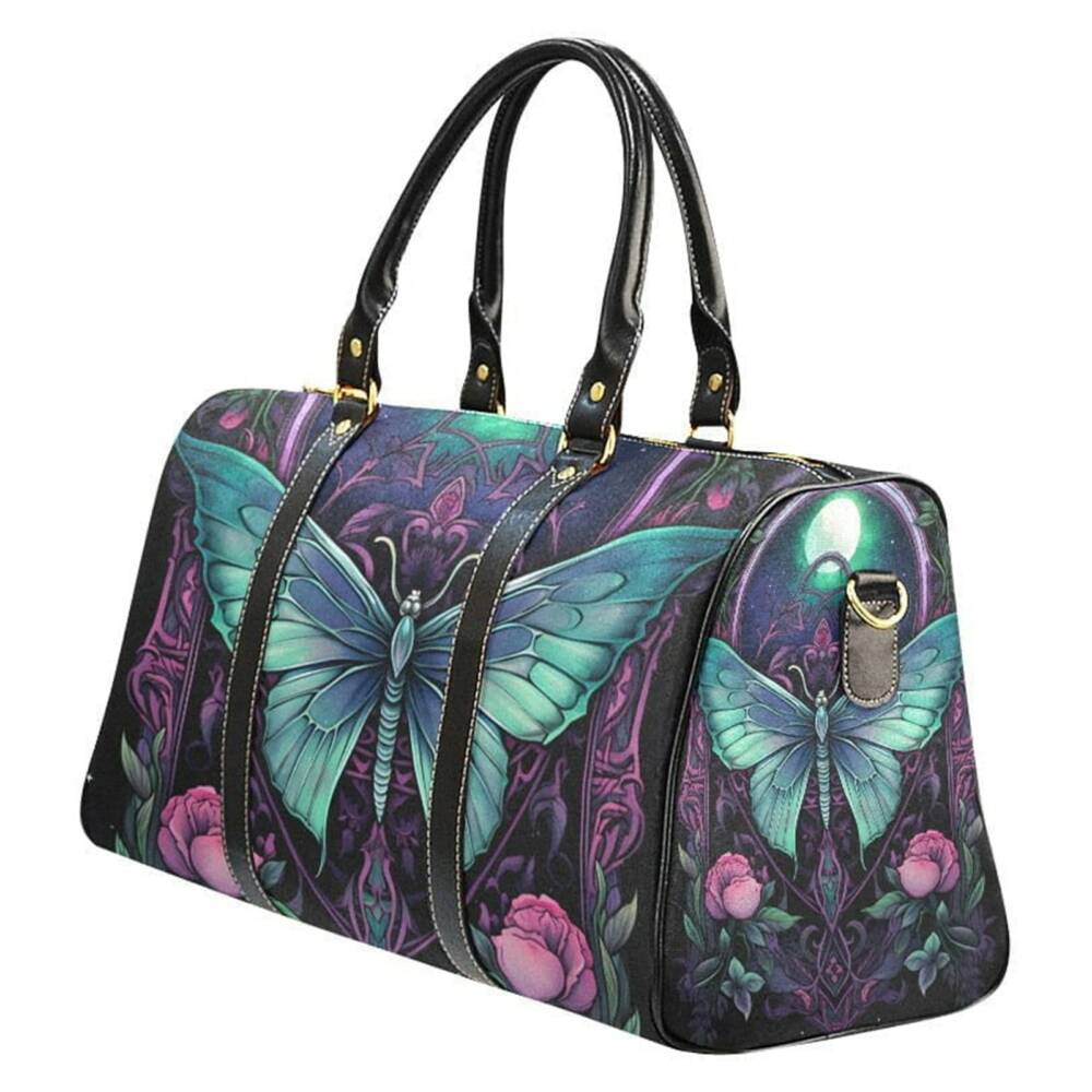 Barmetal Reisetasche Green Butterfly II