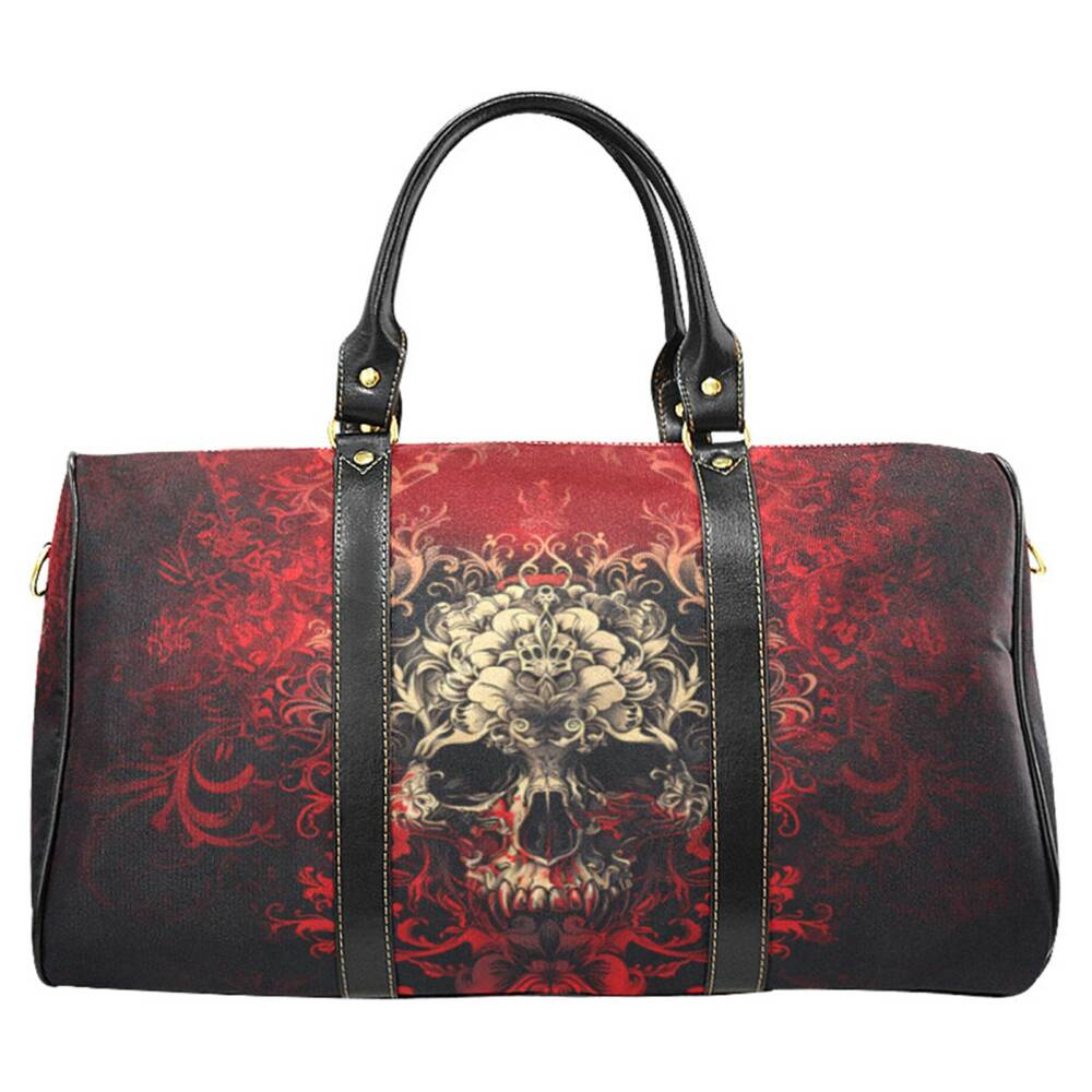 Barmetal Reisetasche Red Skull
