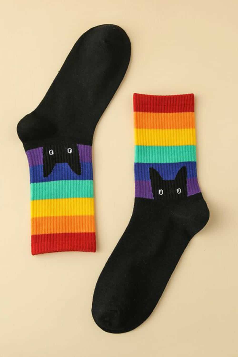 Mad Moonshine Socken LGBT Cat – Bild 2