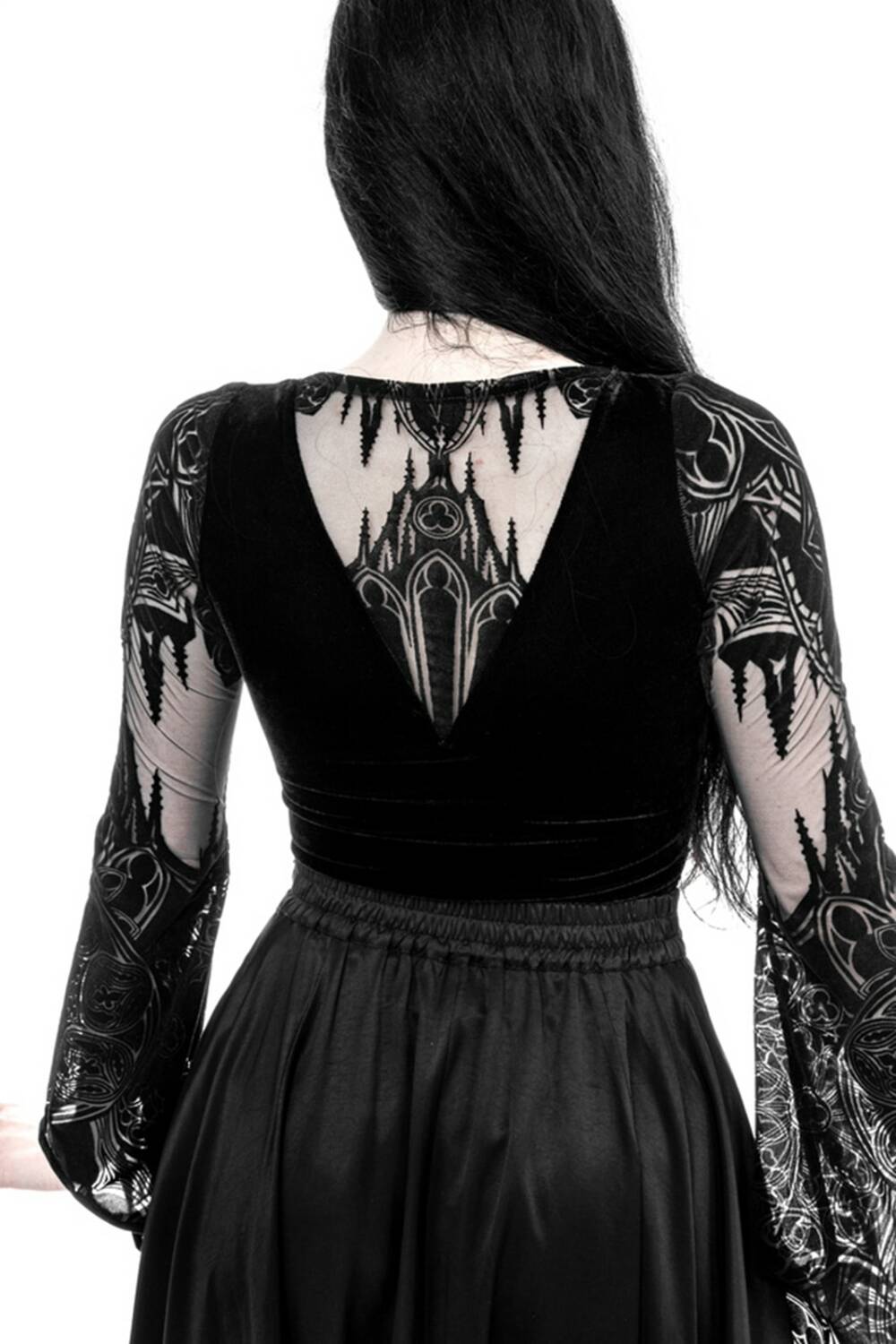Restyle Body Gothic Chapel V-Neck – Bild 6