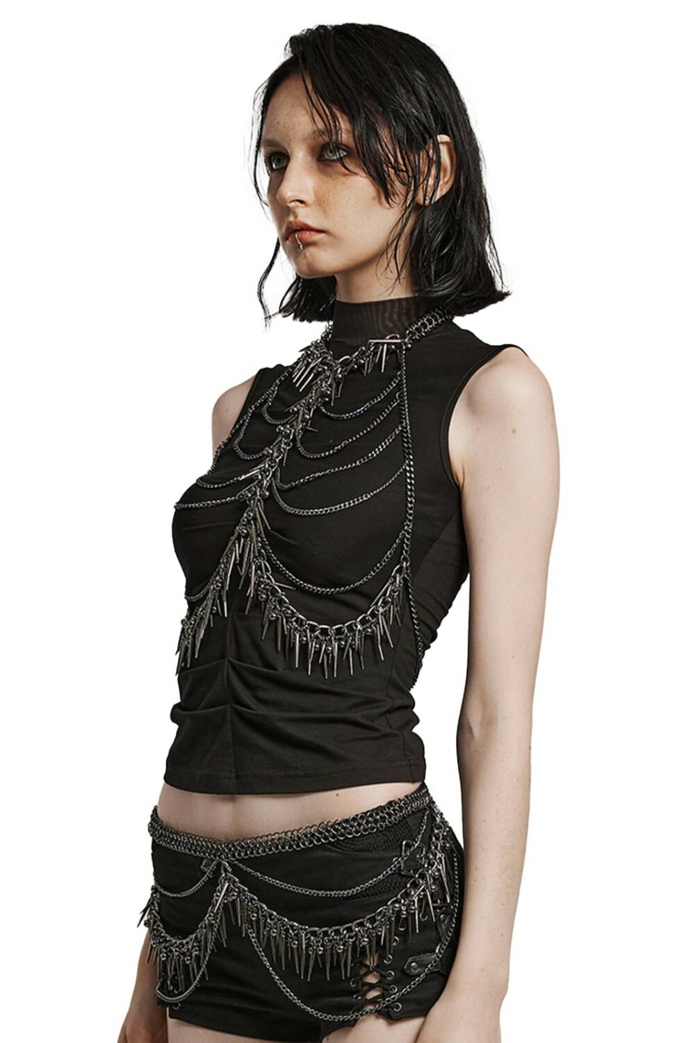 Punk Rave Harness Medusa Chain
