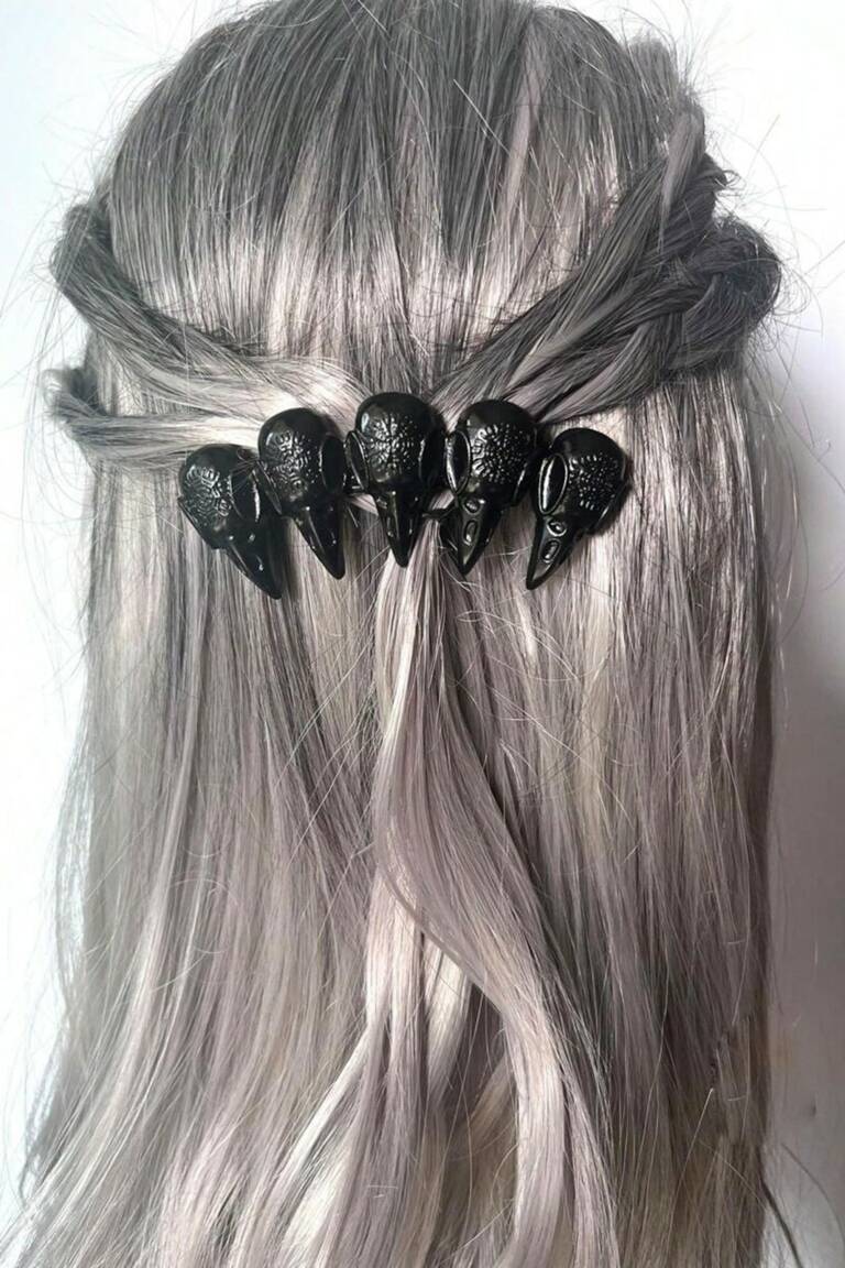Mad Moonshine Haarspange Raven Skulls