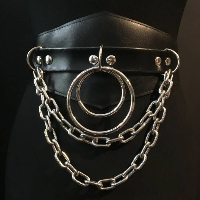 Tommy Vowles corset belt Double Ring Double Chain
