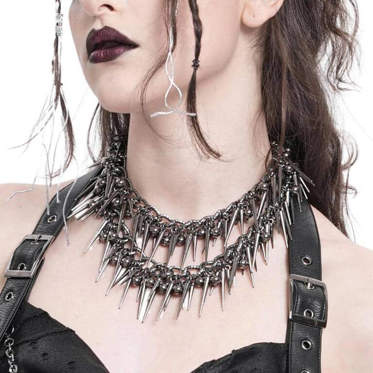 Devil Fashion Halskette Medusa Spiked